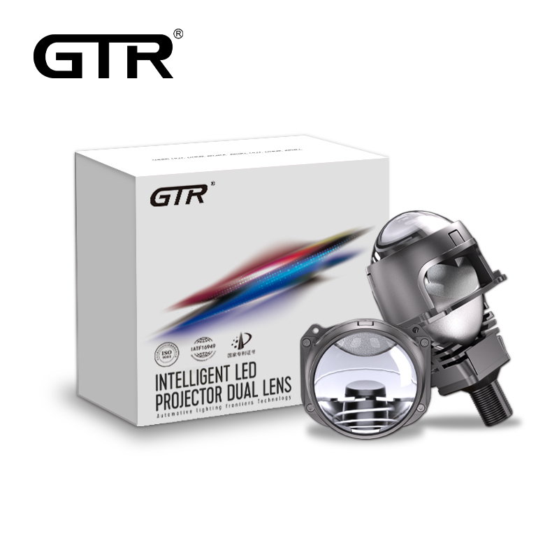 2026 New Arrival 2.5 Inch 55w Bi Led Headlight Laser LED Projector Lens Engrave LOGO Led Headlight H4 H7 Lamp for Universal Car