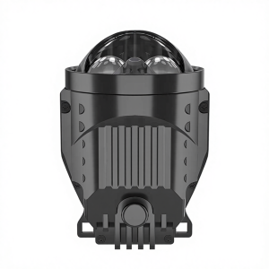 Customized 58W 12V 6+2 Chips Single Color 5800K Bi LED Lens Projector Fog Lamp With Double Direct Lasers for Vehicles