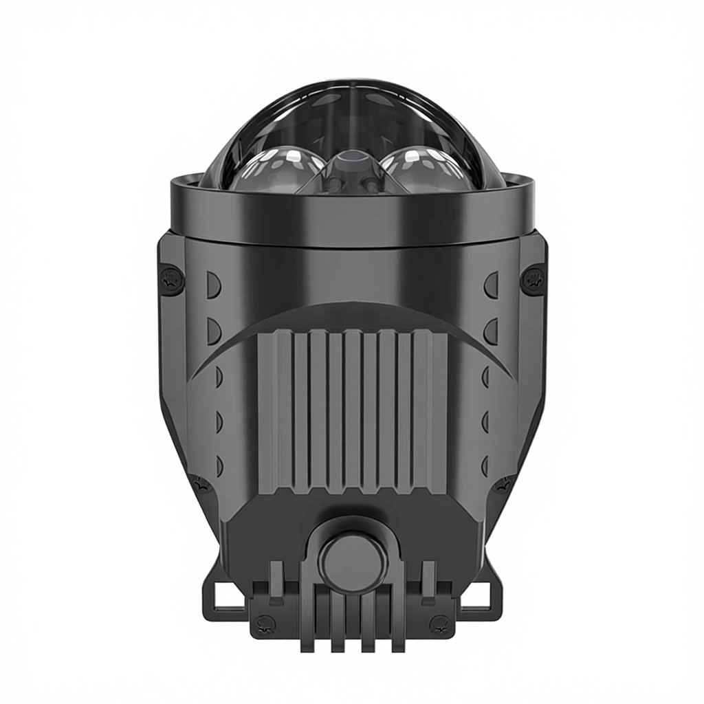 Customized 58W 12V 6+2 Chips Single Color 5800K Bi LED Lens Projector Fog Lamp With Double Direct Lasers for Vehicles